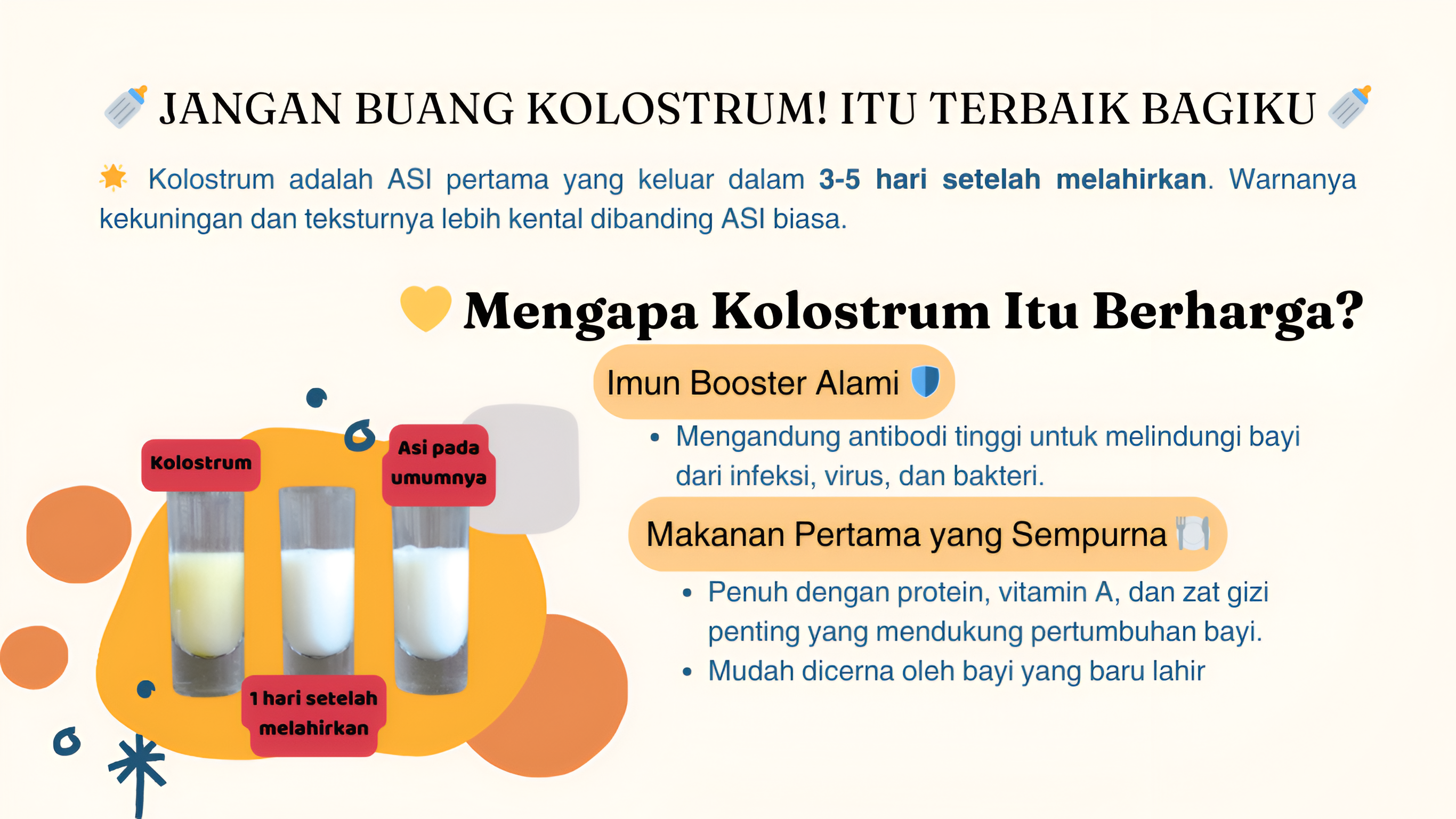 Jangan Buang Kolostrum!