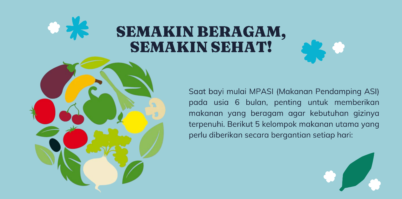 Semakin beragam menu, semakin sehat